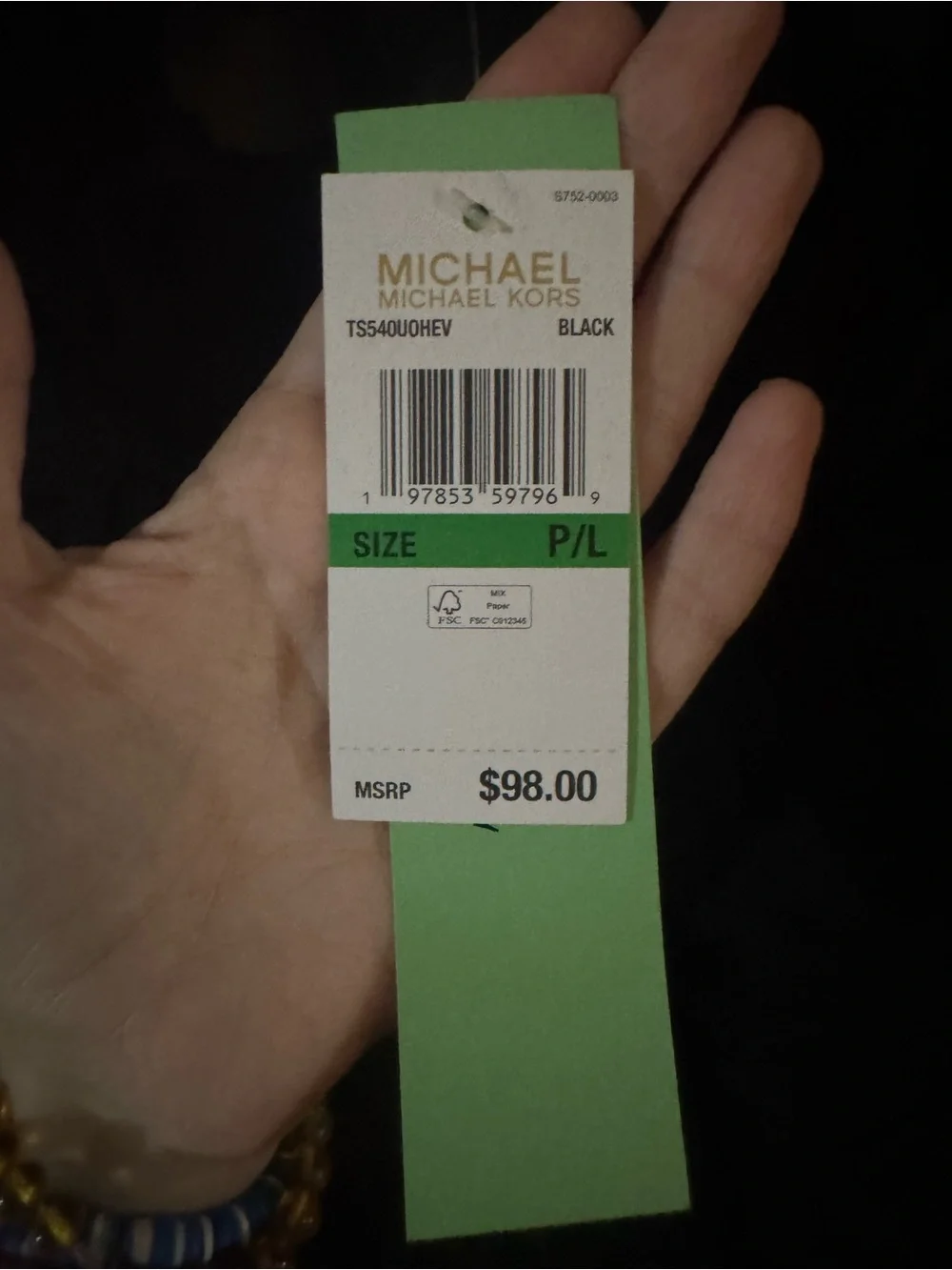 Michael Kors Black Sheer Button-Up Shirt Jacket
